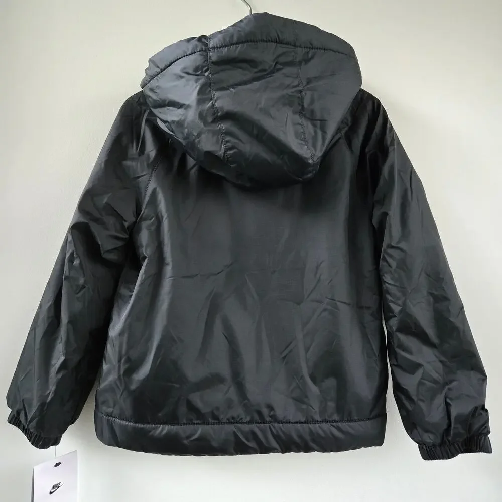 Nike NEW Toddler Boys Hooded Fleece Lined Lightweight Jacket $65 SIZE 4T NWT